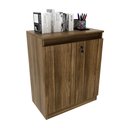 Ver imagem 3 de Balcão para Escritório 60cm com 1 Prateleira 2 Portas e Chave ME4149