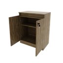 Ver imagem 4 de Balcão para Escritório 60cm com 1 Prateleira 2 Portas e Chave ME4149 Marrom
