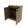 Balcão para Escritório 60cm com 1 Prateleira 2 Portas e Chave ME4149 - 4