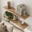 Ver imagem 2 de Kit 2 Prateleira 40x20cm Mdp com Suporte Invisível Aveiro