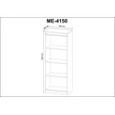 Ver imagem 4 de Estante para Livros 60cmx160,5cm 3 Prateleiras ME4150