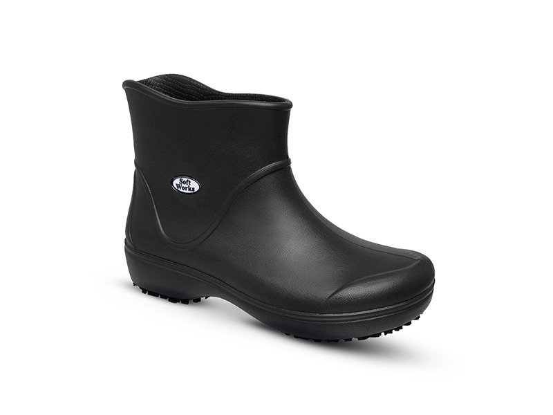 Bota Eva Bb85 Cano Curto Antiderrapante Preto