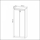 Ver imagem 7 de Armário para Escritório com 2 Portas com Chave ME4151 Tecno Mobili Branco