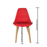 Cadeira Charles Eames Solid Wood 131pp Vermelha - 4