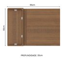 Ver imagem 3 de Armário Aéreo de Canto Madesa Stella 1 Porta Rustic
