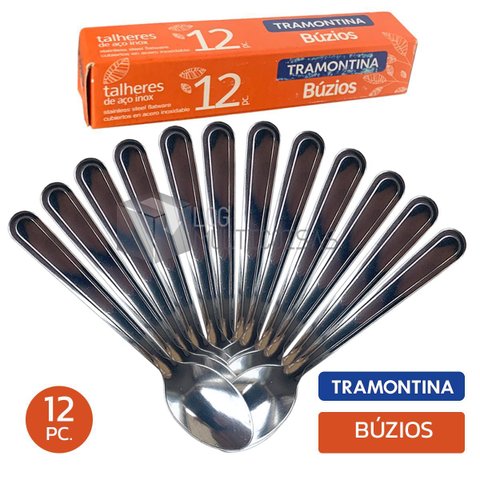 Kit Colher para Sobremesa 12 Pç Búzios Inox - Tramontina