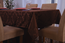 Ver imagem 3 de toalha de mesa retangular 6 lugares jacquard 1,35x2,00:marrom