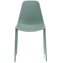 Ver imagem 3 de Kit 6 Cadeiras Miami Abi Fratini Polipropileno Cor Verde Aloe Base em Aço com Pintura Epóxi Verde