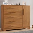 Ver imagem 2 de Cômoda Pietra Cinamomo 1 Porta 5 Gavetas Jcm Movelaria
