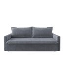 Ver imagem 2 de Sofá Cama Coimbra 4 Lugares Reclinável 200cm Grafite Suede