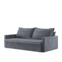 Ver imagem 3 de Sofá Cama Coimbra 4 Lugares Reclinável 200cm Grafite Suede