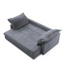 Ver imagem 5 de Sofá Cama Coimbra 4 Lugares Reclinável 200cm Grafite Suede