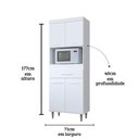 Ver imagem 4 de Cozinha Duda Cor:branco - Armário para Cozinha - Mizza Decor