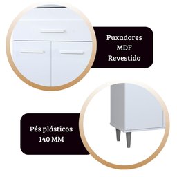 Cozinha Duda Cor:branco - Armário para Cozinha - Mizza Decor - 5