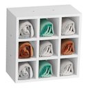 Ver imagem 2 de Nicho Porta Toalhas 9 Lugares Organizador 40x40 Cm