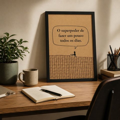 Quadro o Superpoder de Fazer Um Pouco Todos Os Dias