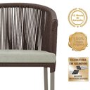 Ver imagem 3 de Mesa com 4 Cadeiras e Noronha Estofado 3 Trama Original Marrom