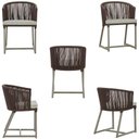 Ver imagem 5 de Mesa com 4 Cadeiras e Noronha Estofado 3 Trama Original Marrom