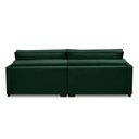 Ver imagem 7 de Sofá sem Caixa Retrátil Reclinável 2,30m Cancún Veludo Verde Mirra Decor