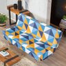 Capa para Sofá sem Braço Modelo Sofá Cama Fundas de Futon Estampada de Malha Gel Premium 2 Lugares D - 2