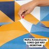 Capa para Sofá sem Braço Modelo Sofá Cama Fundas de Futon Estampada de Malha Gel Premium 2 Lugares D - 4