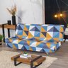Capa para Sofá sem Braço Modelo Sofá Cama Fundas de Futon Estampada de Malha Gel Premium 2 Lugares D - 1