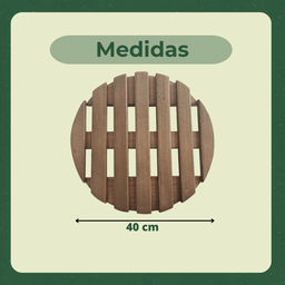 Suporte Vaso Redondo 40cm Rodas de Polipropileno Preta - 5