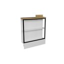 Ver imagem 1 de Balcão de Cozinha Modulado C/ Tampo Évora Ph 3070 C/ 2 Prateleiras 78.5cm Branco/carvalho Nature