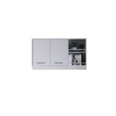 Ver imagem 1 de Armário Aéreo Multiuso 2 Portas com Nichos  – Organizador de Cozinha/Lavanderia Moderno Branco