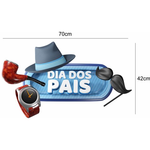Adesivo de Vitrine Dia Dos Pais Mês Dos Pais