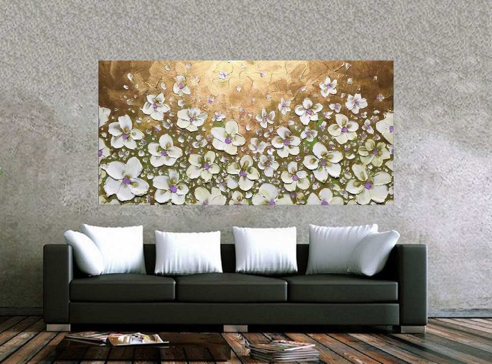 Quadro Pintura Tela Abstrato Moderno 2413: 60cm (A) x 110cm (L) - 2