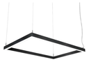 Ver imagem 1 de Luminária Squadra Perfil 1mx0,50 Led Retângulo Cabo Suspenso Preto 220v 6000k
