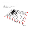 Ver imagem 4 de Cuba com Calha Úmida Aço Inox 304 Canal Organizador de Sobrepor Cozinha Profissional 44X30 Cozix