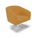 Ver imagem 2 de Poltrona Sala Decorativa Stella Base Giratória Cromada Veludo D03 - D’Rossi
