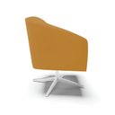 Ver imagem 6 de Poltrona Sala Decorativa Stella Base Giratória Cromada Veludo D03 - D’Rossi