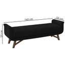 Ver imagem 4 de Puff Recamier 160 cm Pes Madeira Leville Veludo SL 944 Peer