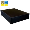 Ver imagem 2 de Cama Box Baú Viúva Sereneprime Sintético Preto 44x128x188