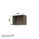 Ver imagem 4 de Aéreo Micro-Ondas 60 cm Duna 100% MDF Connect Cinza