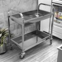 Ver imagem 1 de Carrinho Multiuso Inox Hotel Restaurante Hospital 90cmx50cm