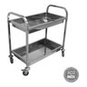 Carrinho Multiuso Inox Hotel Restaurante Hospital 90cmx50cm - 2