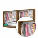 Ver imagem 6 de Closet Casal Duplo Dubai 6 Portas com Espelho 6 Gavetas