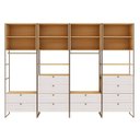 Ver imagem 2 de Guarda-Roupa Closet Industrial MDF com Frentes Provençal Infinity Bege/Savana/Branco