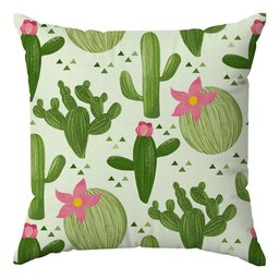 Kit 4 Capas Almofadas Decorativas Cactos 45x45 ID Decor - 4