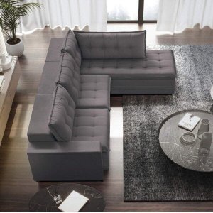 Sofá Retrátil 3 Lugares com Chaise 256cm Presidente 
