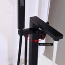 Ver imagem 4 de Misturador para Banheira de Piso Flat Black Baumê