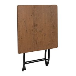 Jogo Mesa Imbuia Dobravel C/ 4 Cadeiras Dobravel Castanho - 4