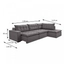 Ver imagem 3 de Sofá Retrátil 3 Lugares com Chaise 296cm Presidente