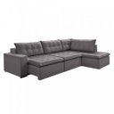 Ver imagem 2 de Sofá Retrátil 3 Lugares com Chaise 316cm Presidente 