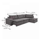 Ver imagem 3 de Sofá Retrátil 3 Lugares com Chaise 316cm Presidente