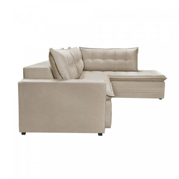 Sofá Retrátil 3 Lugares com Chaise 366cm Presidente Estofart - 4